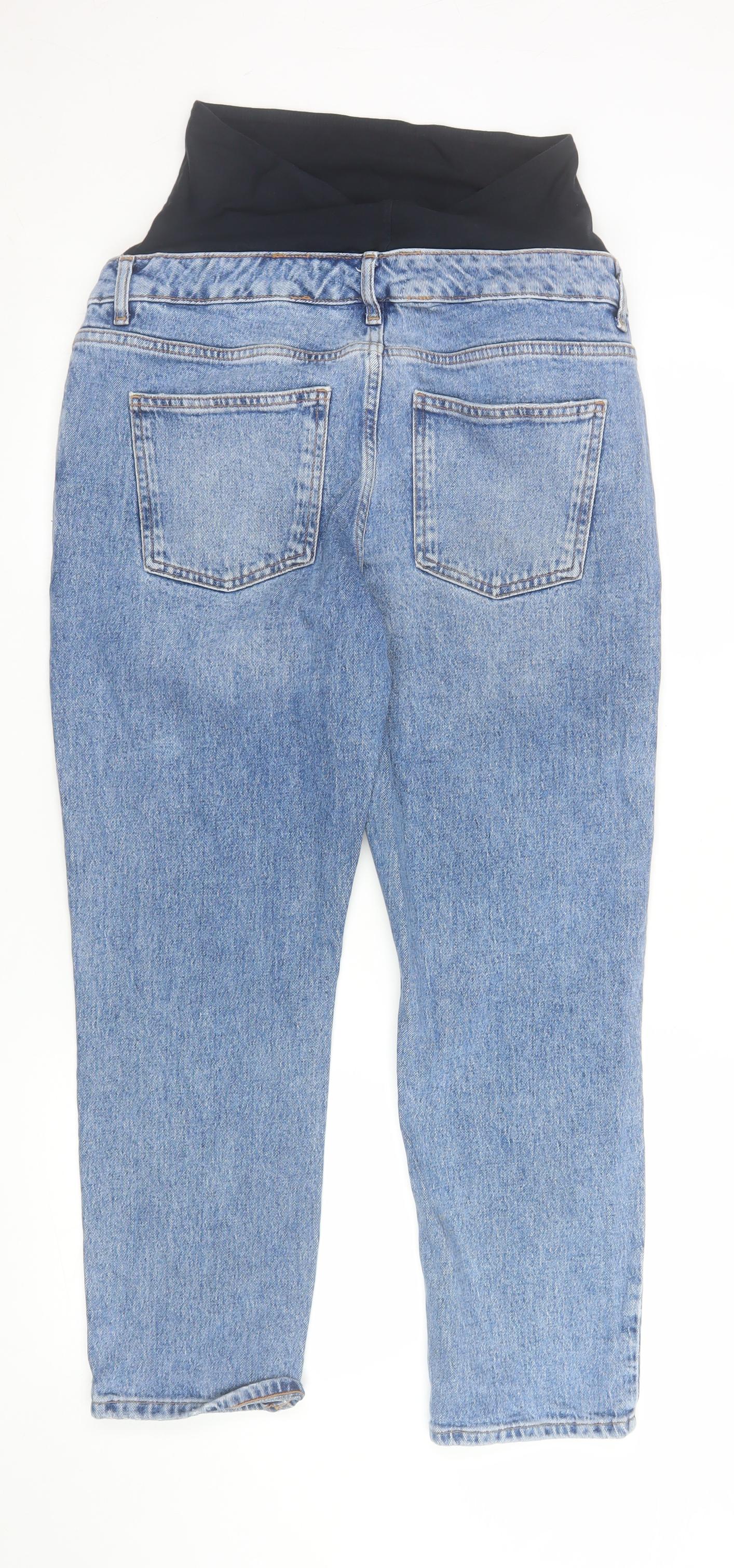Womens UK Size 10 New Look Regular Fit Ankle Blue Jeans