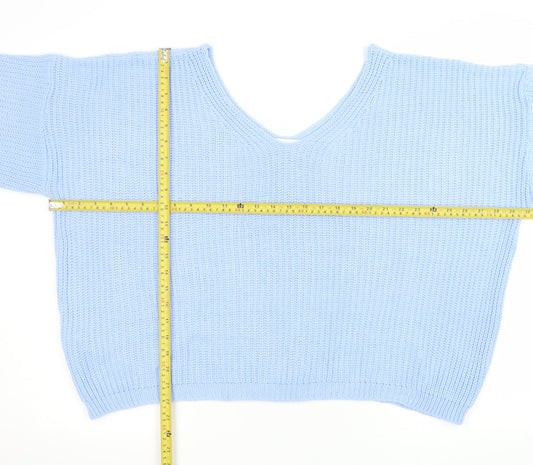 Womens UK Size 10 In the Style Blue Pullover Jumper