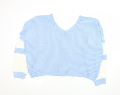 Womens UK Size 10 In the Style Blue Pullover Jumper