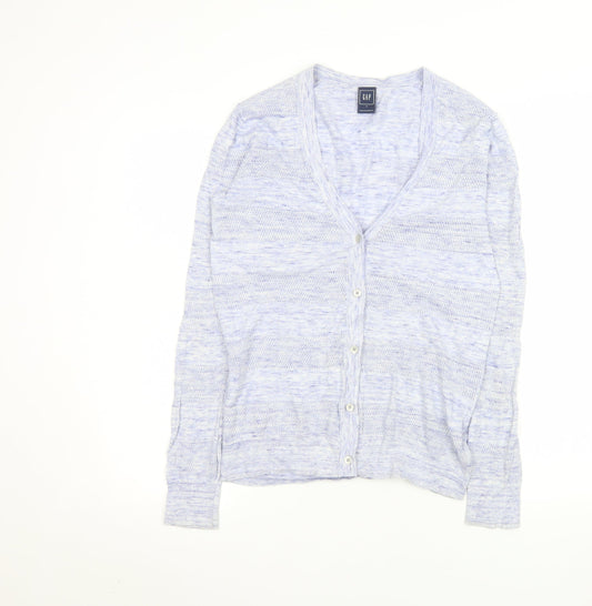 Womens UK Size S Gap Blue Cardigan Jumper