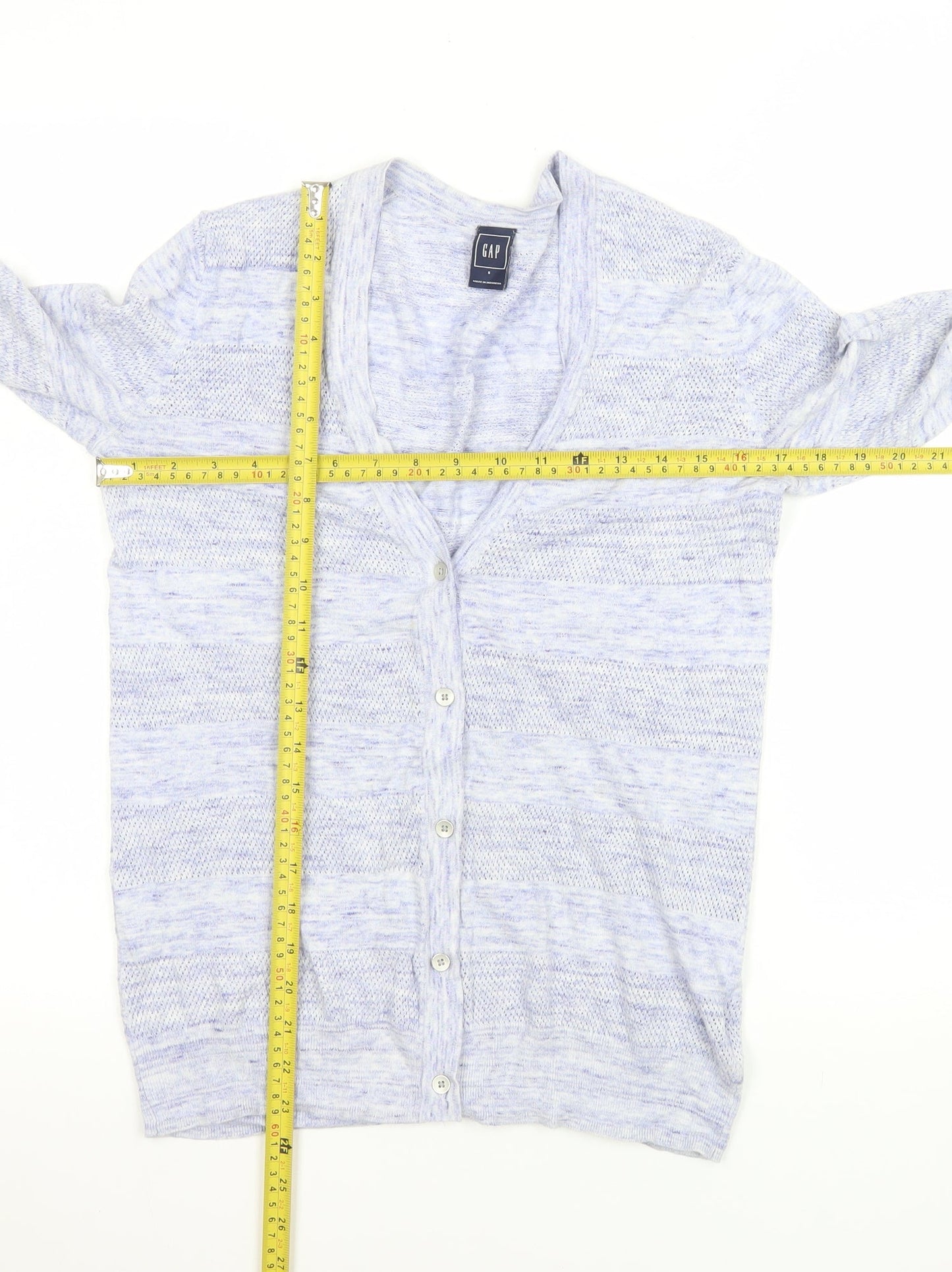 Womens UK Size S Gap Blue Cardigan Jumper
