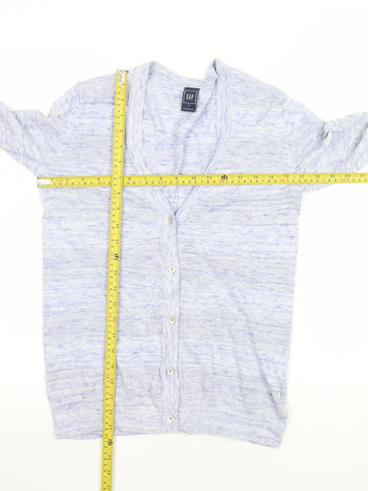 Womens UK Size S Gap Blue Cardigan Jumper