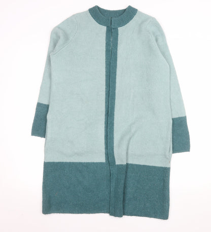 Cotton Traders Women's Green Size 10 Long Knit Cardigan