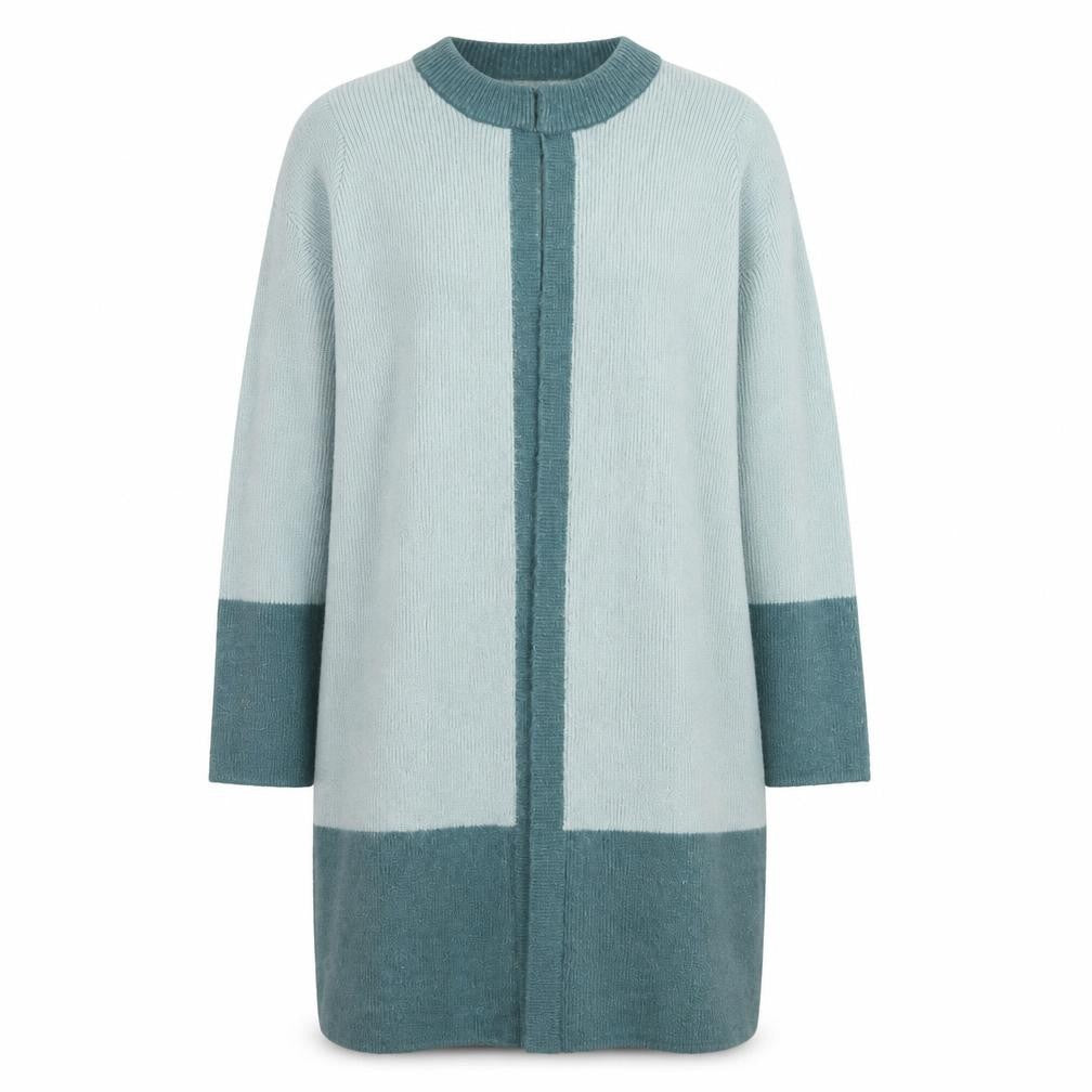 Cotton Traders Women's Green Size 10 Long Knit Cardigan
