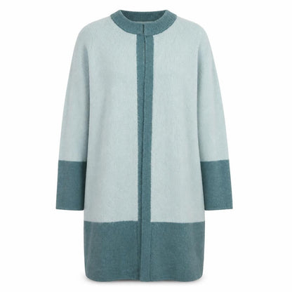 Cotton Traders Women's Green Size 10 Long Knit Cardigan