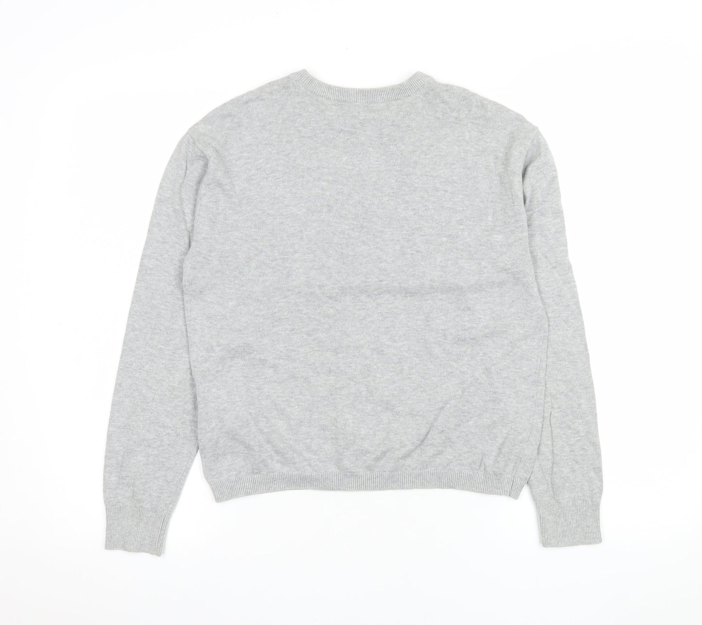 Womens UK Size S H&M Grey Basic T-Shirt