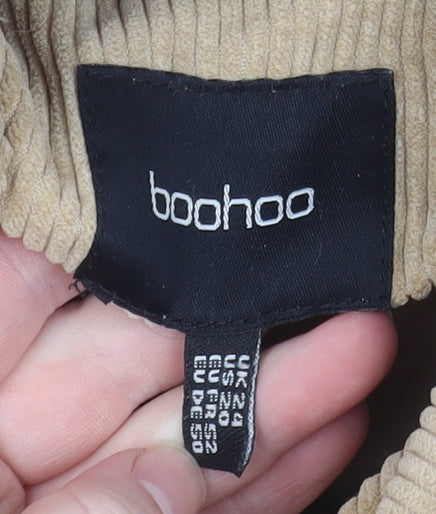 Womens UK Size 24 Boohoo Beige Puffer Jacket