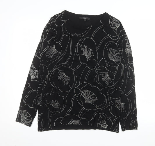 Womens UK Size 12 NEXT Black Pullover Jumper