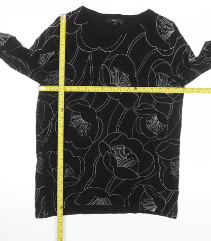 Womens UK Size 12 NEXT Black Pullover Jumper