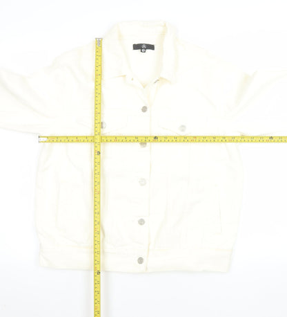 Womens UK Size 8 Motel Ivory Basic Jacket