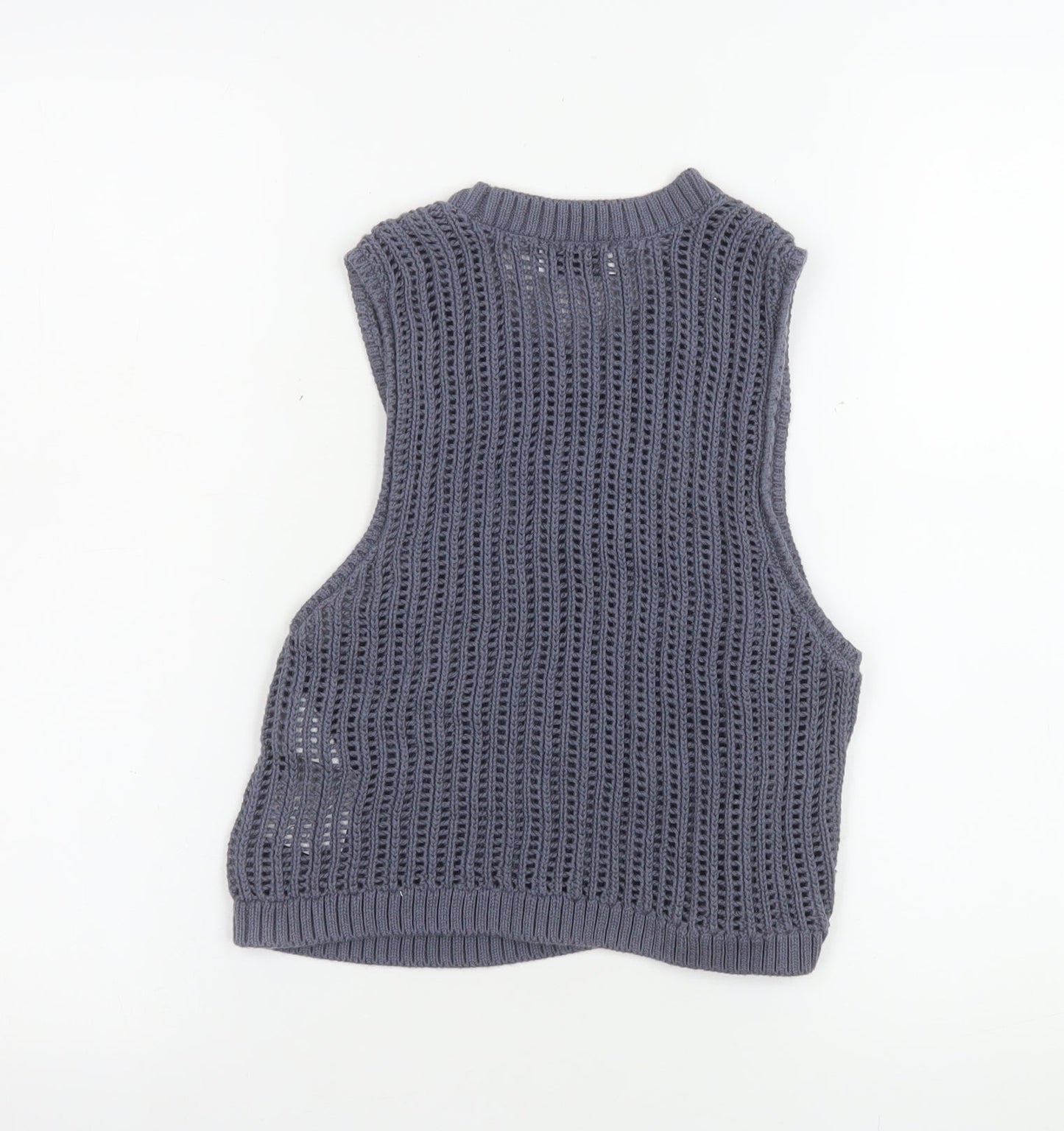 Womens UK Size XS Hollister Grey Vest Jumper