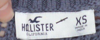 Womens UK Size XS Hollister Grey Vest Jumper