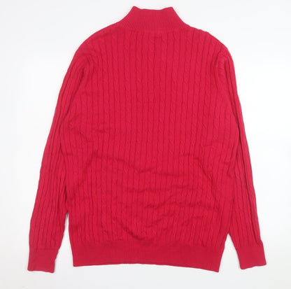 Womens UK Size M Woolovers Red Pullover Jumper