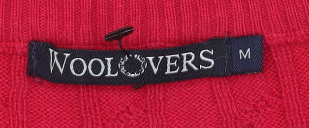 Womens UK Size M Woolovers Red Pullover Jumper