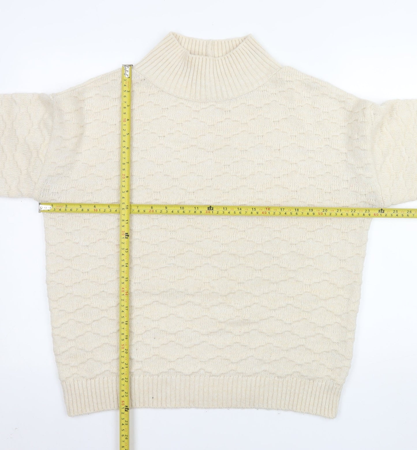 Mens UK Size M NEXT Beige Pullover Jumper