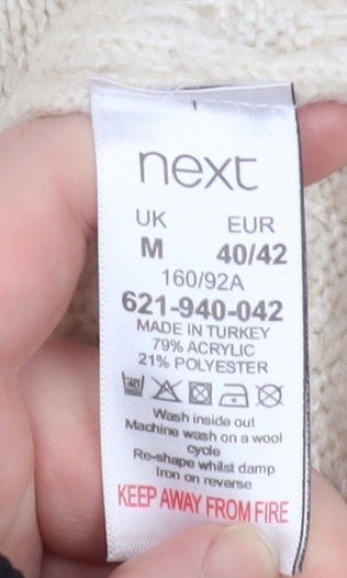 Mens UK Size M NEXT Beige Pullover Jumper