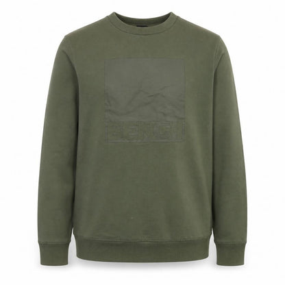 Mens UK Size M Bench Green Pullover Sweatshirt