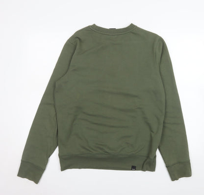 Mens UK Size M Bench Green Pullover Sweatshirt