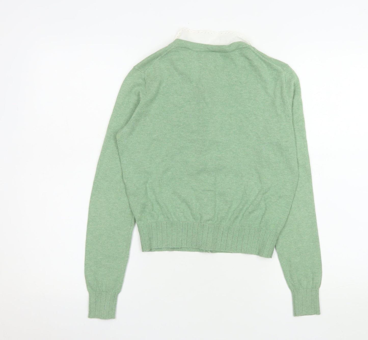 Womens UK Size XS Cath Kidston Green Cardigan Button-Up