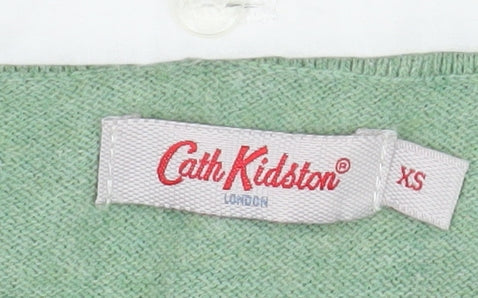 Womens UK Size XS Cath Kidston Green Cardigan Button-Up