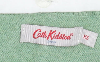 Womens UK Size XS Cath Kidston Green Cardigan Button-Up