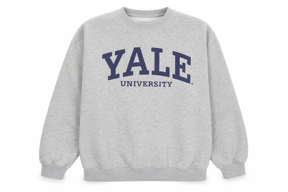 Mens UK Size S Yale Grey Pullover Sweatshirt
