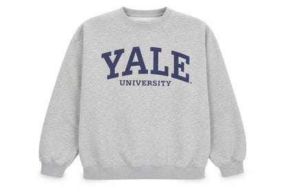 Mens UK Size S Yale Grey Pullover Sweatshirt