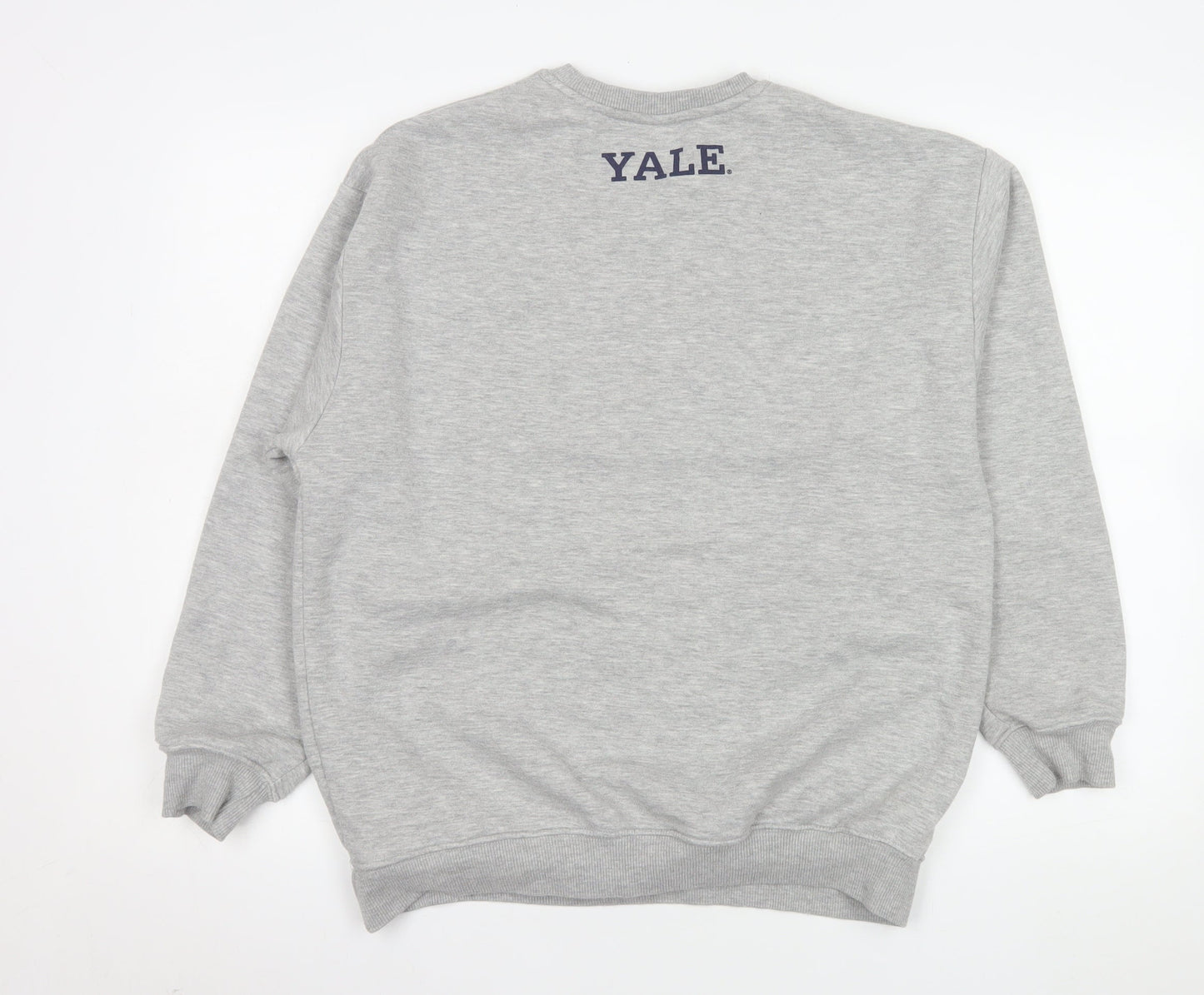 Mens UK Size S Yale Grey Pullover Sweatshirt