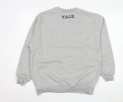 Mens UK Size S Yale Grey Pullover Sweatshirt