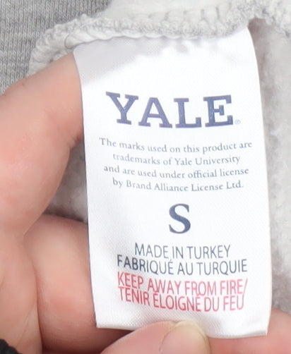 Mens UK Size S Yale Grey Pullover Sweatshirt