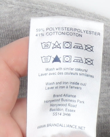 Mens UK Size S Yale Grey Pullover Sweatshirt