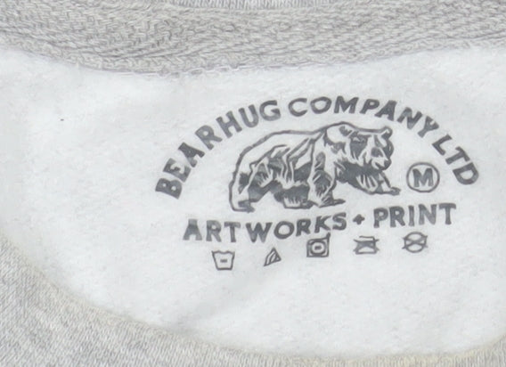 Mens UK Size M BearhugCo Grey Pullover Sweatshirt