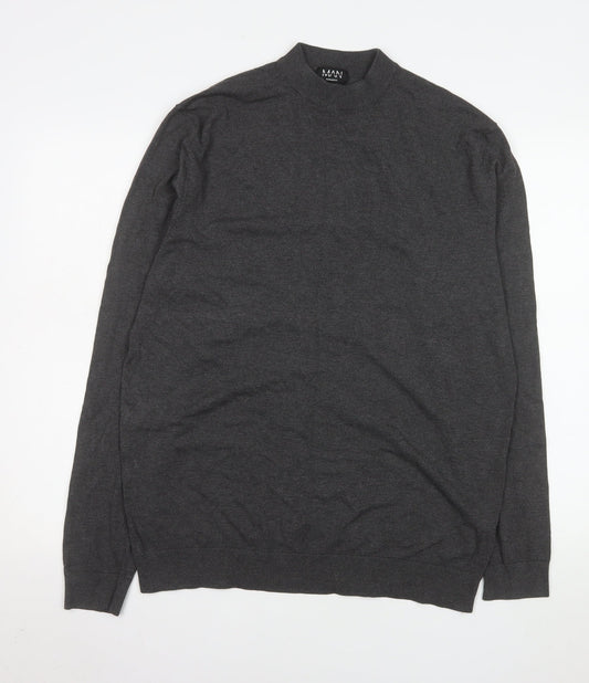 Mens UK Size XL boohooMAN Grey Pullover Jumper