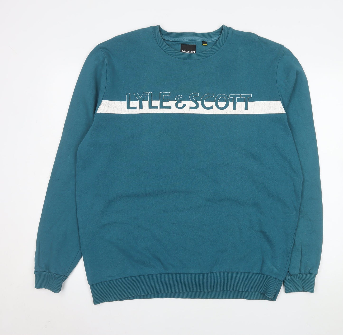 Mens UK Size XL Lyle & Scott Blue Pullover Sweatshirt
