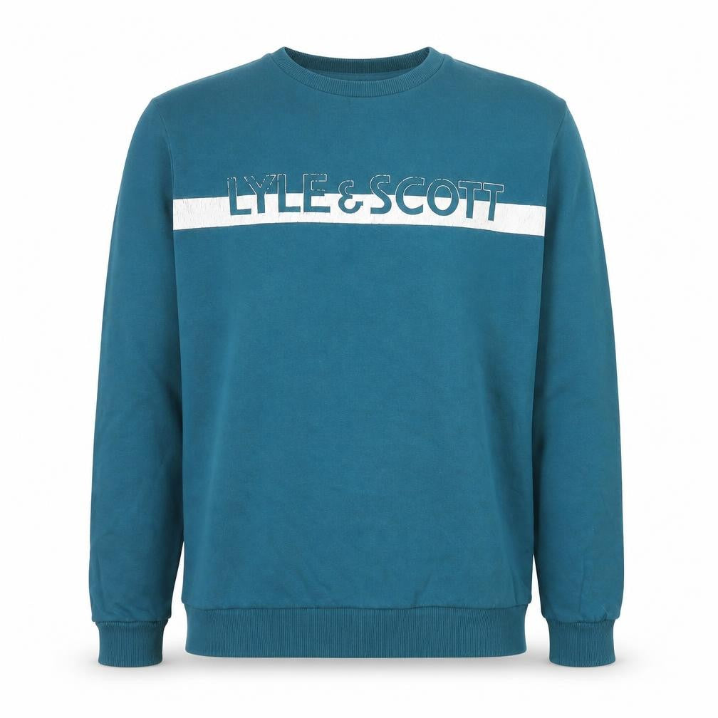 Mens UK Size XL Lyle & Scott Blue Pullover Sweatshirt