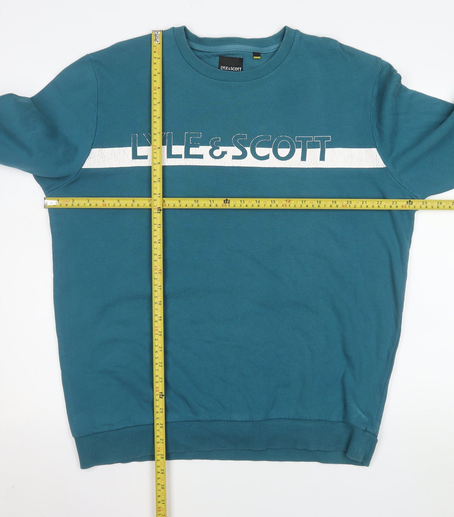 Mens UK Size XL Lyle & Scott Blue Pullover Sweatshirt