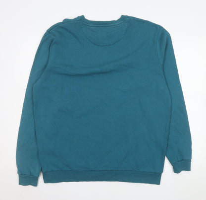 Mens UK Size XL Lyle & Scott Blue Pullover Sweatshirt