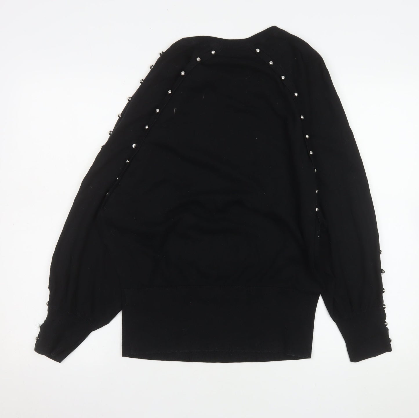 Womens UK Size L French Connection Black Pullover Jumper