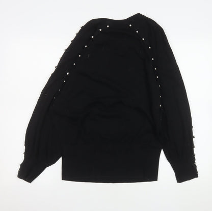 Womens UK Size L French Connection Black Pullover Jumper