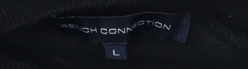 Womens UK Size L French Connection Black Pullover Jumper