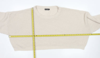 Womens UK Size 3XL PRETTYLITTLETHING Beige Pullover Jumper