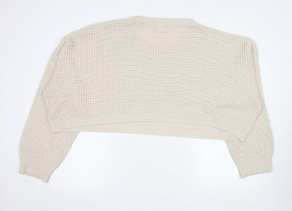 Womens UK Size 3XL PRETTYLITTLETHING Beige Pullover Jumper