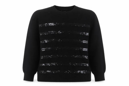 Womens UK Size M Marks and Spencer Black Pullover Jumper
