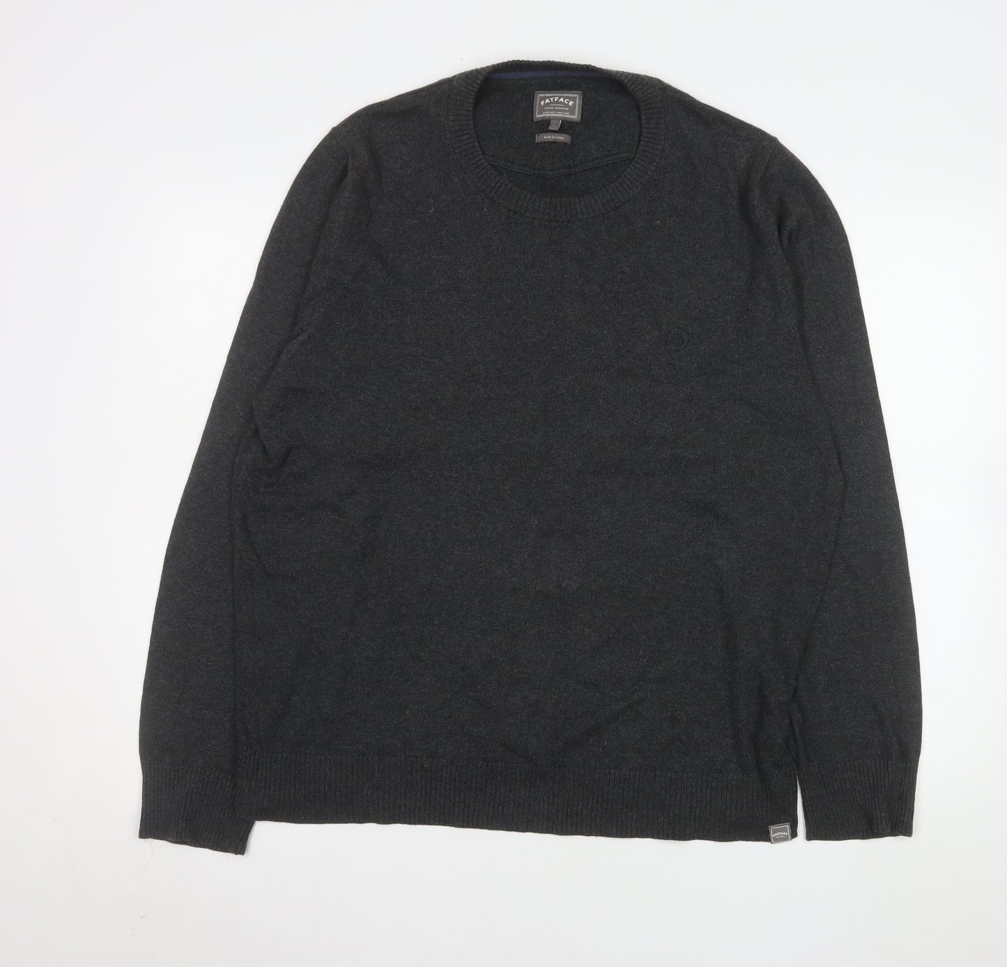 Mens UK Size L FatFace Grey Pullover Jumper