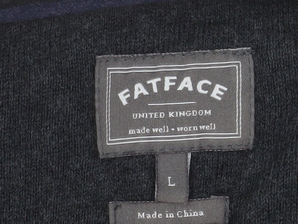 Mens UK Size L FatFace Grey Pullover Jumper