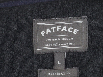 Mens UK Size L FatFace Grey Pullover Jumper