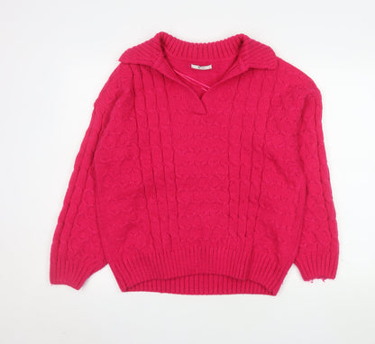 Womens UK Size 14 TU Pink Pullover Jumper