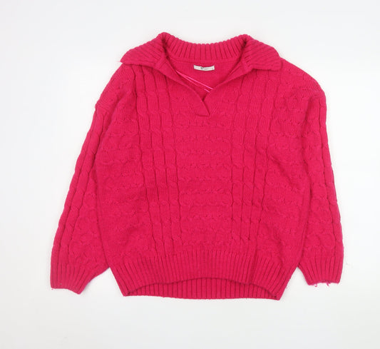 Womens UK Size 14 TU Pink Pullover Jumper