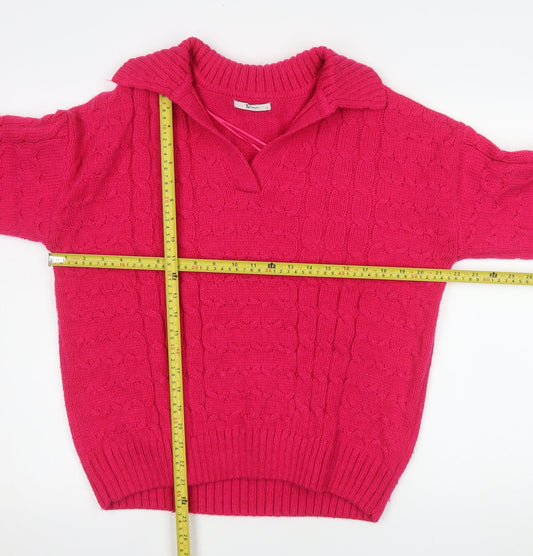 Womens UK Size 14 TU Pink Pullover Jumper