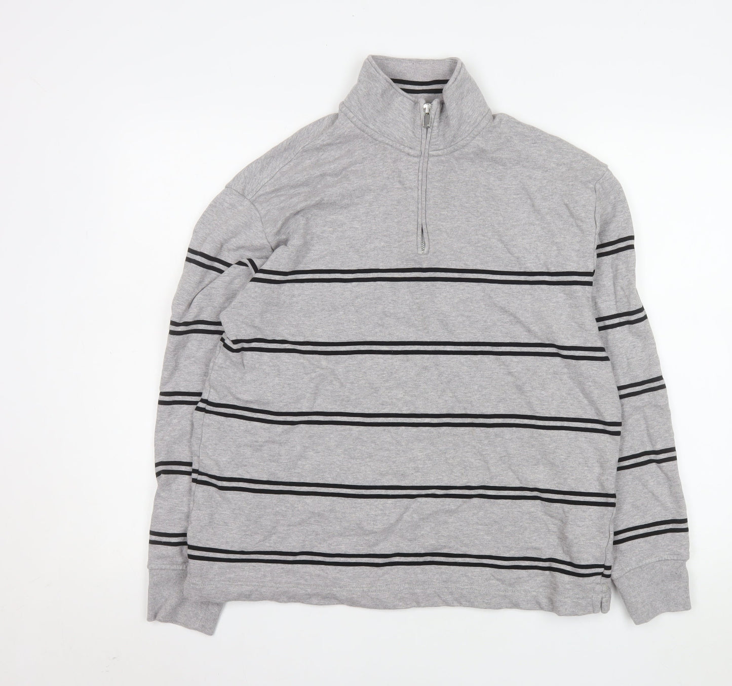 Mens UK Size M Marks and Spencer Grey Pullover Sweatshirt